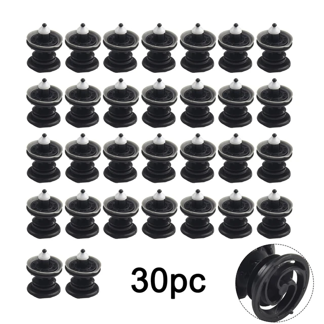 Clips Plastique Blanc Pour Panneau Porte Mazda - Compatible 3, CX-3, CX-5, RX-8, 2 - Lot De 10