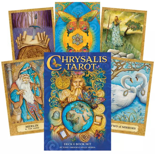 Chrysalis Tarot Cartes Pont Et Livre Ensemble Esoteric Diseur US Games Systems