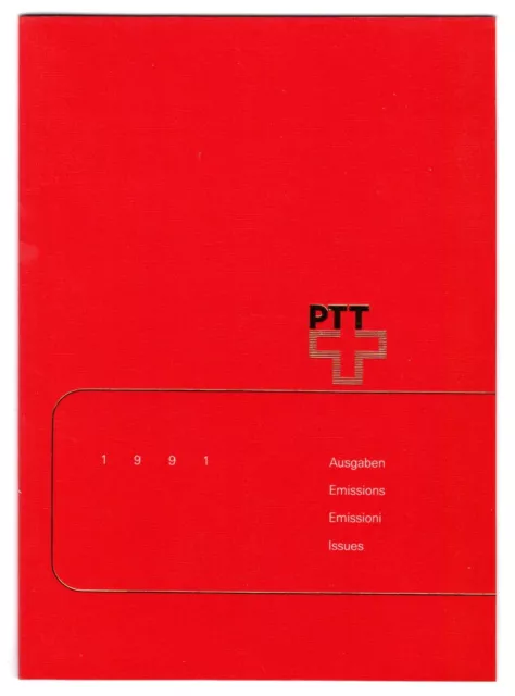 Briefmarken Schweiz PTT - Das rote Jahrbuch 1991 - postfrisch