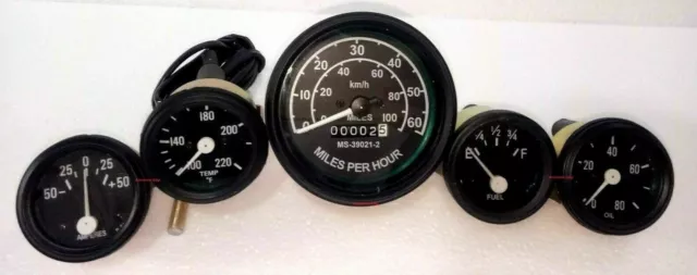 JEEP Willys Tachometer passend für 1946–66 CJ-2A, 3A, 3B, M38, M38A1...