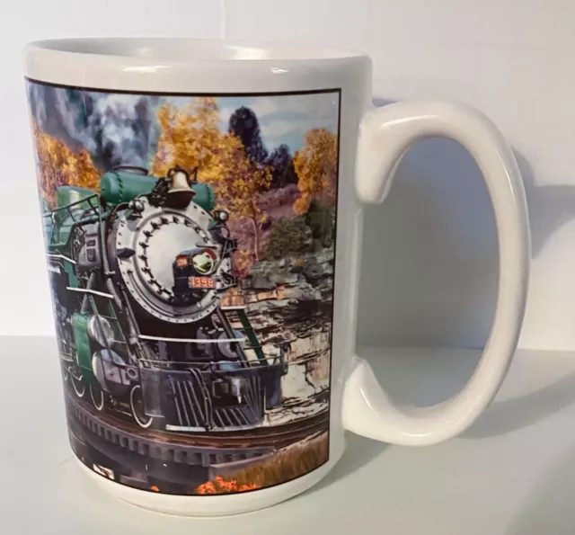 Vintage Southern Pacific Railroad SR 4-6-2 Ceramic Large Coffee Mug Cup 16 Oz