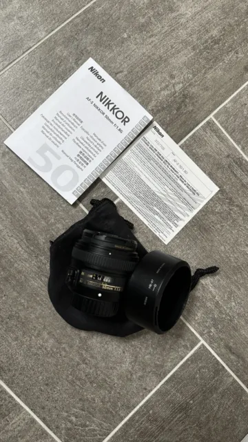 Nikon AF-S Nikkor 50mm F1.8 G Prime Lens [Top Mint] & B+W F-Pro UV Haze filter