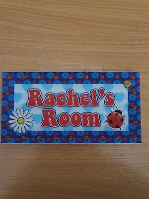 Placa holográfica para puerta de habitación de Rachel 20 cm x 10 cm