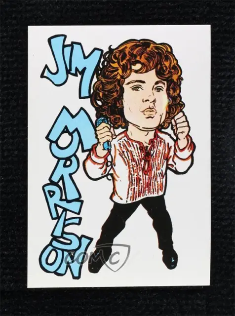 1987 Edis Rock and You Album Stickers Jim Morrison #26 0a4f