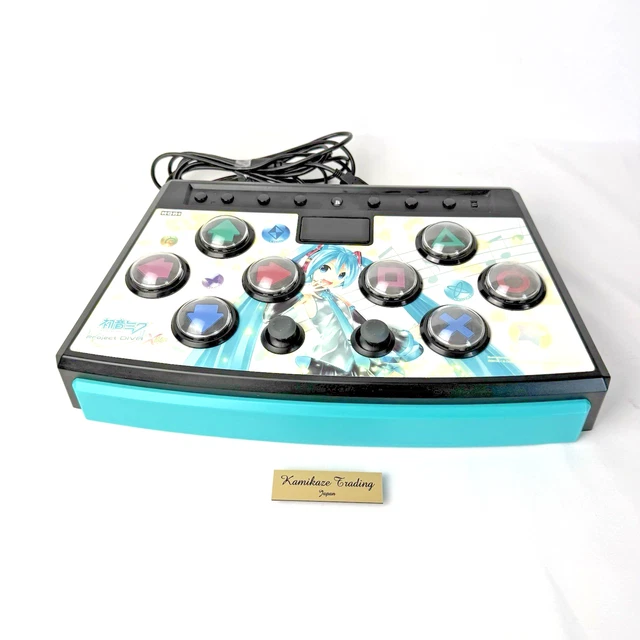 Mini Manette Arcade HORI Hatsune Miku Project DIVA X - Compatible PS4 / PS3 - Occasion Très Bon État