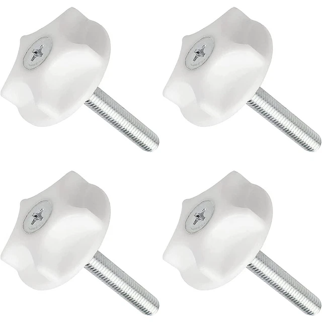 4 Pcs Headboard Fixings Bolts - M8 Heavy Headboard Screws and Washers For Divan