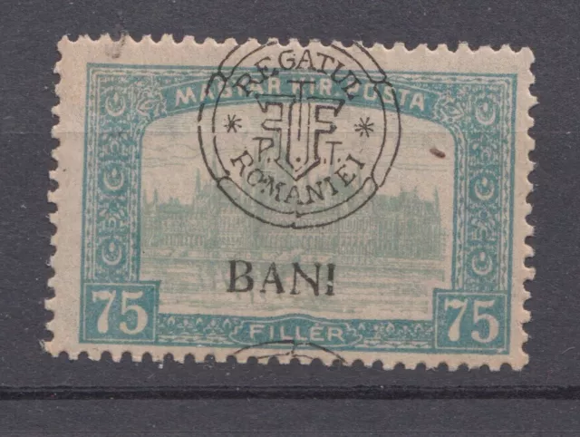Romania 1919 STAMPS WWI Hungary Occupation issue 75 filler MH POST MOVED OVP
