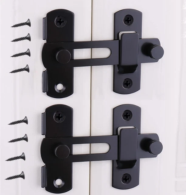 Sliding Barn Door Lock, Stainless Steel Gate Latches Flip Latch Safety Door Bolt