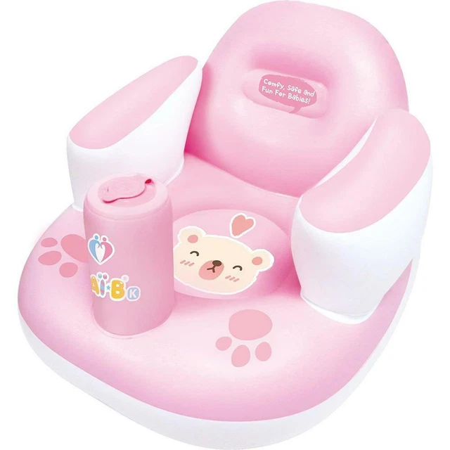 Nai-B K Hamster Inflatable Baby Chair Pink, for playing, eating, and lounging Nai-B K Hamster Inflatable Baby Chair Pink, for playing, eating, and lounging