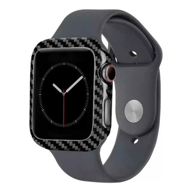 Echt Aramid Carbon Fiber Case Schutzhülle Bumper Bezel f Apple Watch Serie 8 7 6