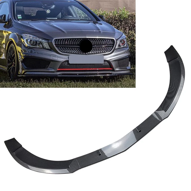 Spoiler Adesivo Per Mercedes Classe A /B, Lama Sotto Paraurti Minigonne Fibra Di Carbonio Nero Fless I70781