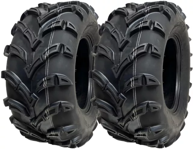 25x10.00-12 Atv Quad Pneus 6ply Wanda P377 Norme E Route Légal 50J (Set De 2