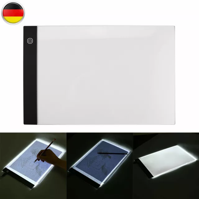 A4 LED Lichttisch Leuchttablet Tracing Lightpad Board Dimmbar Zeichenbrett USB