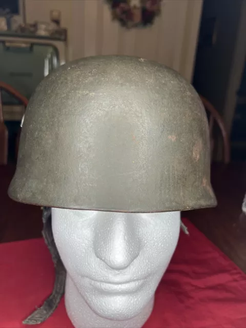 WWII WW2 GERMAN Fallschirmjager Paratrooper Helmet Rough Liner Named ...