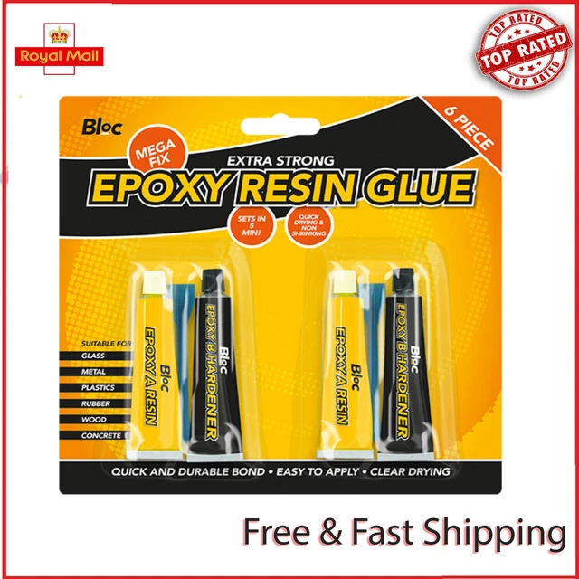 EPOXY RESIN GLUE Extra Strong Adhesive Super Bond Hardener Metal