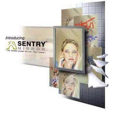 Sentry Mirror SMS1836 18" x 36" Anti-Graffiti Mirror