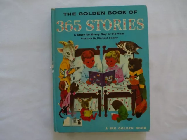Vintage childre book The GOLDEN BOOK of 365 Stories Pictures RICHARD SCARRY 1955