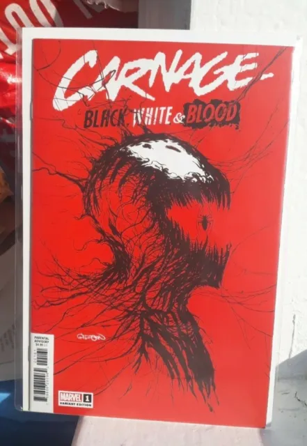 Carnage Black, White & Blood #1 Pat Gleason Cover Variant Marvel 1st Print 2021