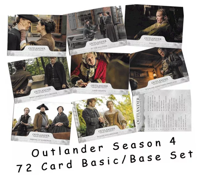 Outlander Season 4 (Four) - 72 Card Basic/Base Set - Cryptozoic 2020