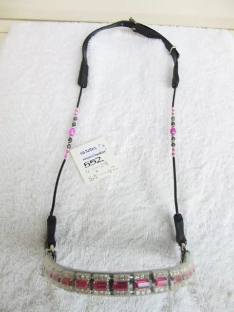 *** 552 -  Arab Arabian cable beaded Show Halter/bridle  - MEDIUM size***