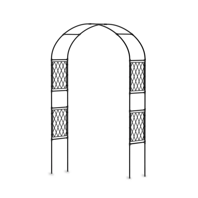 Lot de 3 arches de jardin métallique pour plantes grimpantes - Arceau