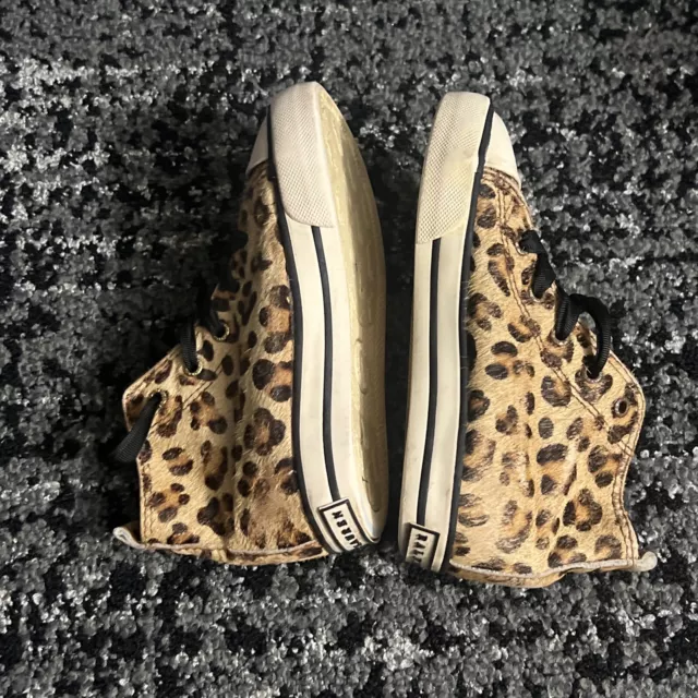 Polo Ralph Lauren Sag Harbour Cheetah Print Toddler Sneakers Size 8.5 3