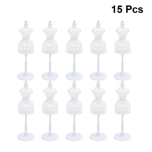 15 Pcs Männchen Kleine Puppe Mannequin-Torso Attrappe Frau Kind
