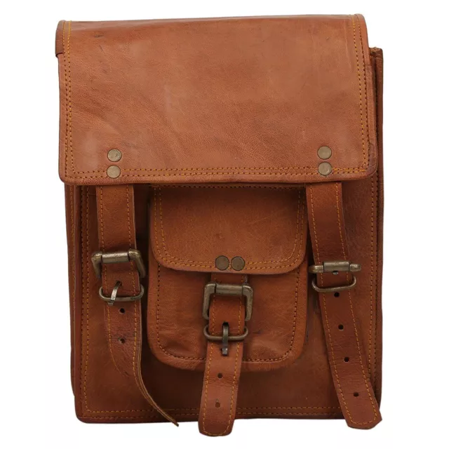 Bolso Hecho A Mano De Cuero Real Vintage Messenger Hombro Hombres Satchel...