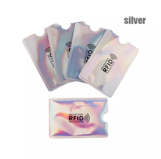 2pcs RFID Blocking Sleeves Credit Card Protector Anti-Theft Credit Card Holder