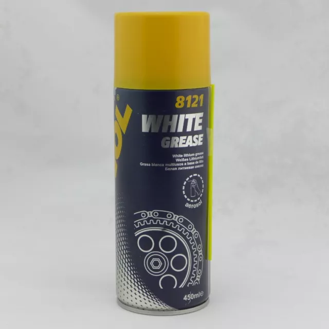 Mannol 8121 Weißes LithiumFett Schmierfett Fettspray 450ml 881218