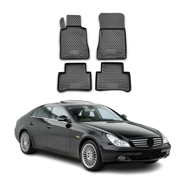 Gummimatten Für Mercedes Benz CLS C219 AMG + BEIGE + Gummi Fußmatten NEU