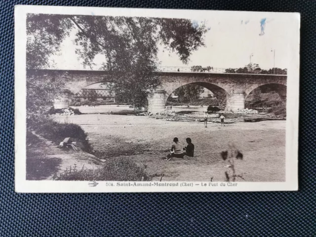 CPA 18 SAINT-AMAND-MONTROND - Le Pont du Cher