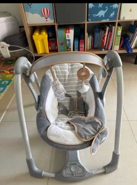 Ingenuity Boutique Portable Swing Bella Teddy - Grey (11023)
