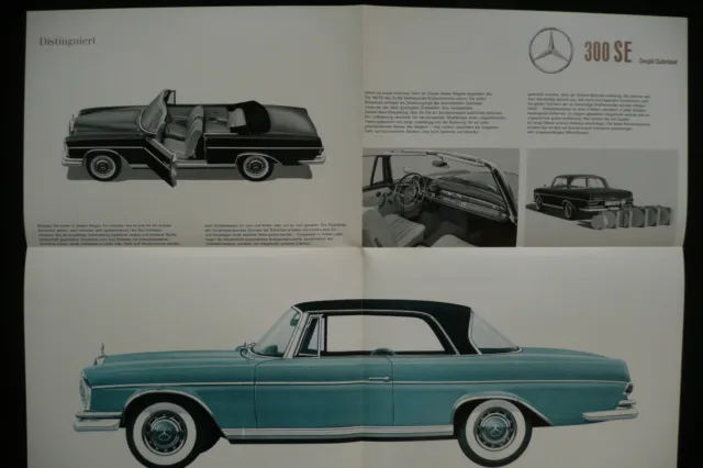 Verkaufsprospekt Mercedes-Benz Typ 300 SE Coupe/Cabriolet W112 aus 2/1962 2