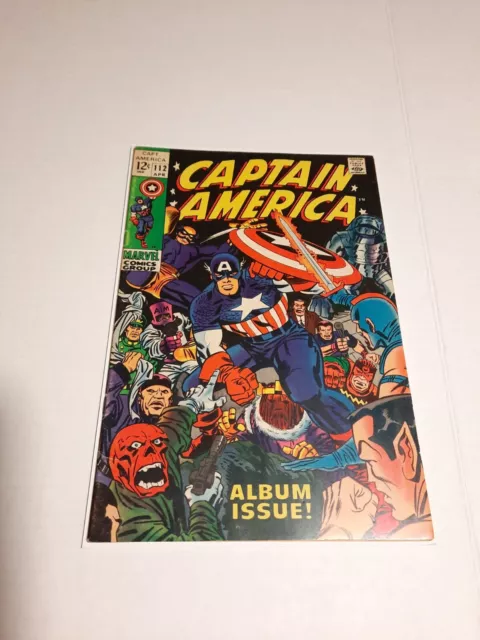 Captain America 112, (Marvel, Apr 1969), FN-, Kirby cover, Silver Age, 1st Print