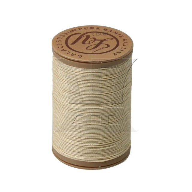 0.55mm M000 Beige Hemp Waxed Thread Round Cord Craft Sewing Wax Line