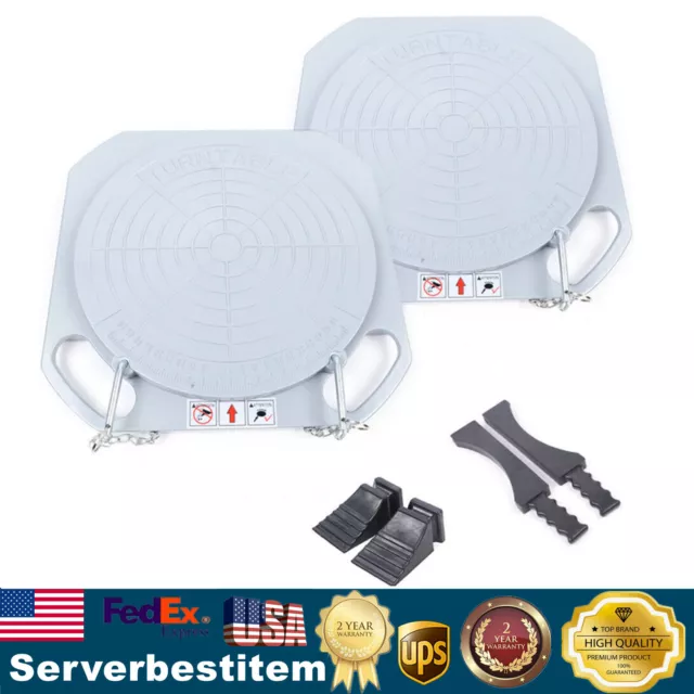 5Ton Wheel Alignment Turn Plates Car Truck Front End Wheel Tool Durable One Pair
