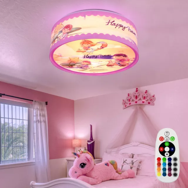 DEL CALÈCHE PRINCESSE plafonds suspendus lampe RGB télécommande chambre  d'enfants variateur EUR 42,90 - PicClick FR