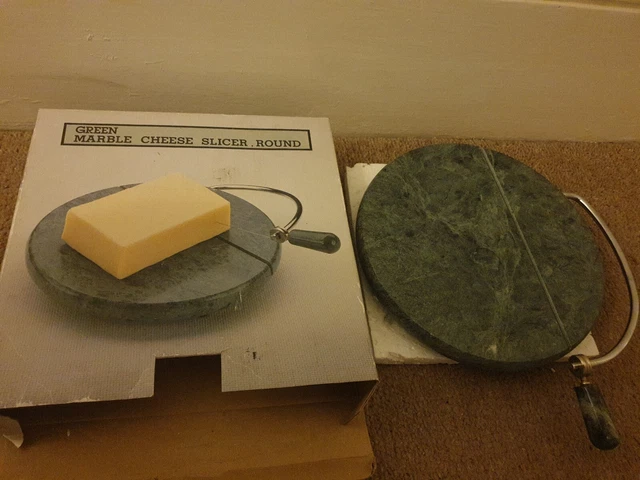 Runder grüner Marmor Käseschneider