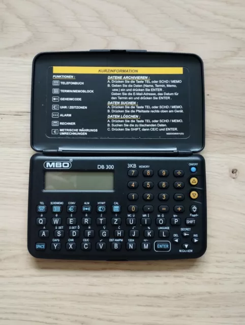MBO Taschenrechner / Telefonbuch/ Terminblock/ Uhr / Alarm / Etc