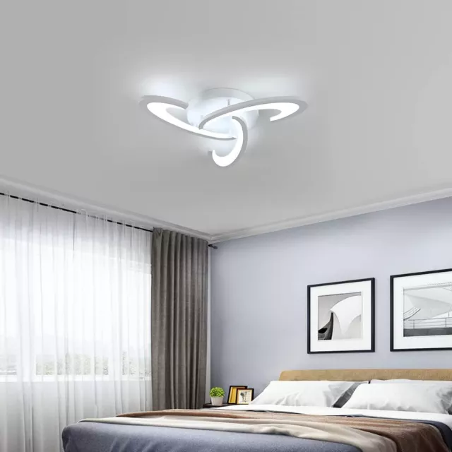 Weiße Design Shamrock Deckenleuchte  Schlafzimmer LED Deckenlampe Kronleuchter 3
