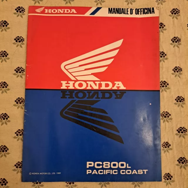 Manuale d'officina Honda Pacific Coast PC800L Italiano