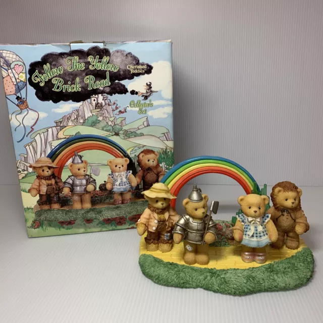 Cherished Teddies: Follow The Yellow Brick Road Collector Set, Wizard of OZ 1998