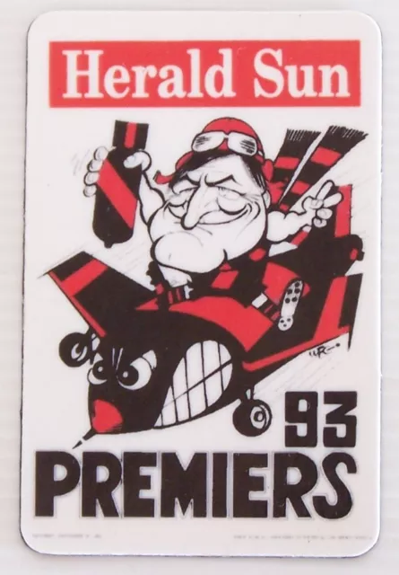 Essendon Afl 93 Premiers Herald Sun Weg 1993 Bomber Grand Final Fridge Magnet