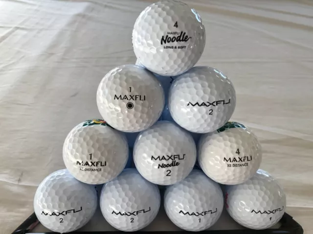 50 Maxfli Golf Balls In Mint/A Grade Condition