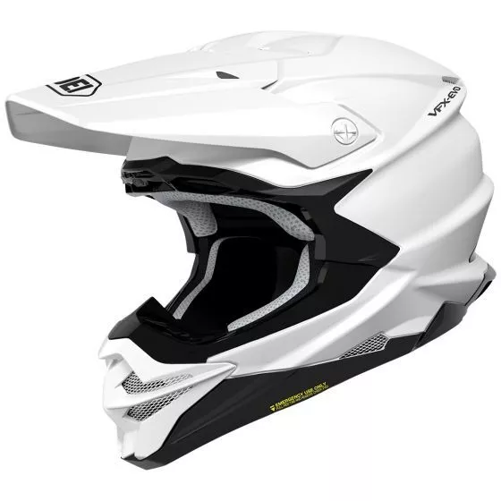 White Shoei VFX-Evo Solid Color Helmet - LRG