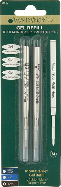 Monteverde USA Capless Gel Refill to Fit Montblanc Ballpoint Pens - Medium Poin