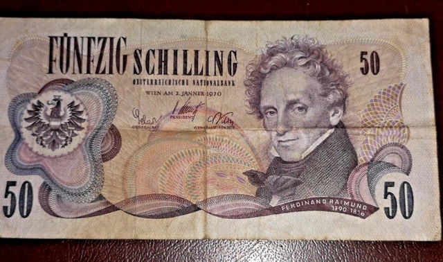 Autriche 50 Schilling 1970