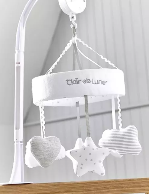 Clair de Lune Little Dreams Mobile, Grey