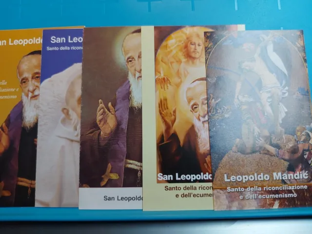 Lotto 24 Santini Moderni Holy Card San Leopoldo Mandic Tutti Diversi 